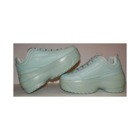 Women's 6 Berness LILY5005 Green It Platform Shoes 3.25" Heel - Picture 8 of 10